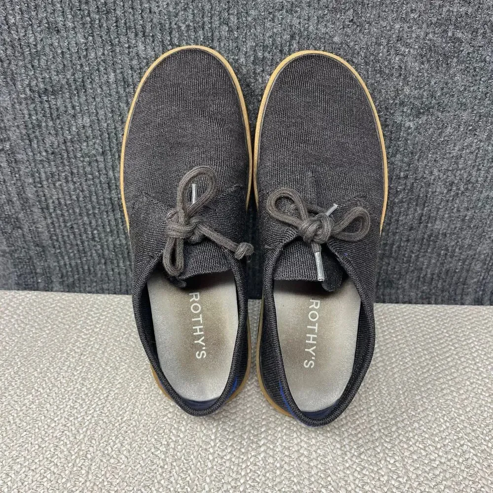 Rothy’s The Monty Sneaker Knit Lace Up Grey Merino Wool Mens Size 11